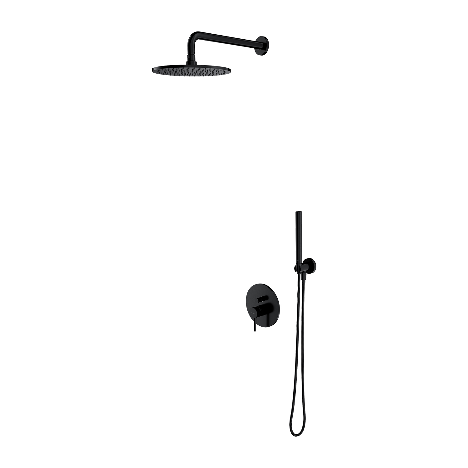 Omnires Y doucheset inbouw zwart SYSY18BL
