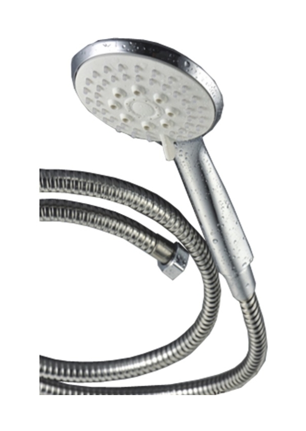 Invena Larisa doucheset wand chroom-wit AU-01-M01