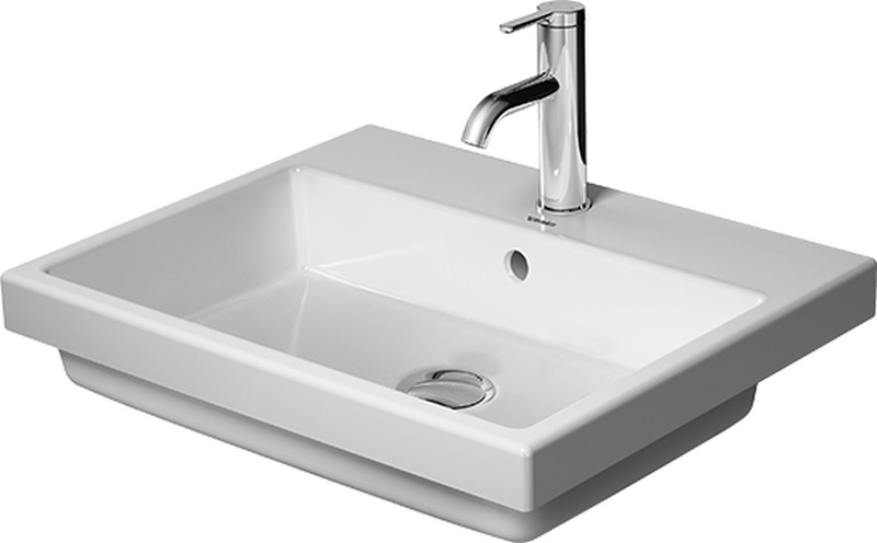 Duravit Vero Air wastafel 55x45.5 cm rechthoekig inbouw wit glans 0383550000