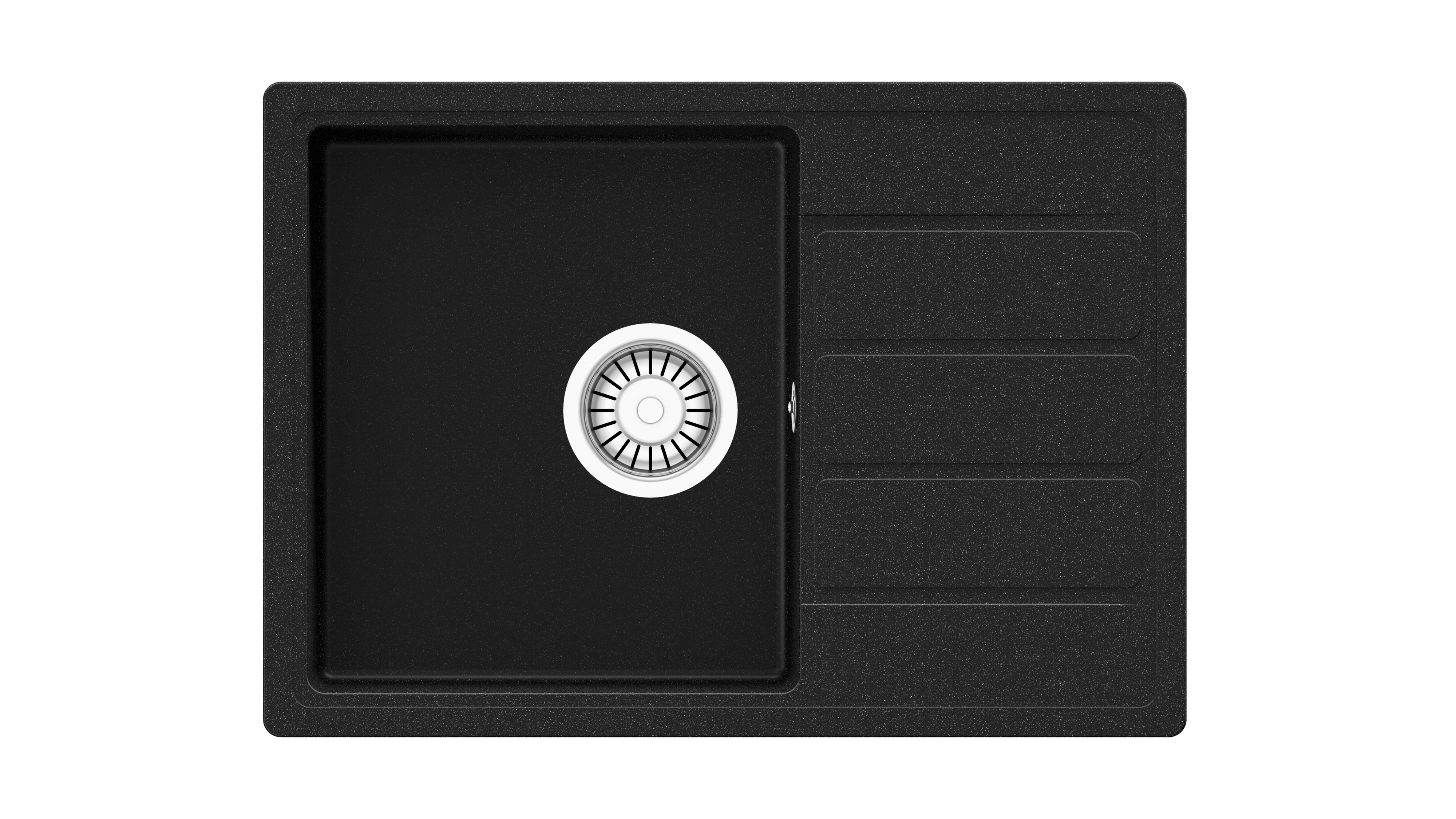 Teka Comfor TQ spoelbak van graniet 62x44 cm grijs/grafiet/onyx 115350000