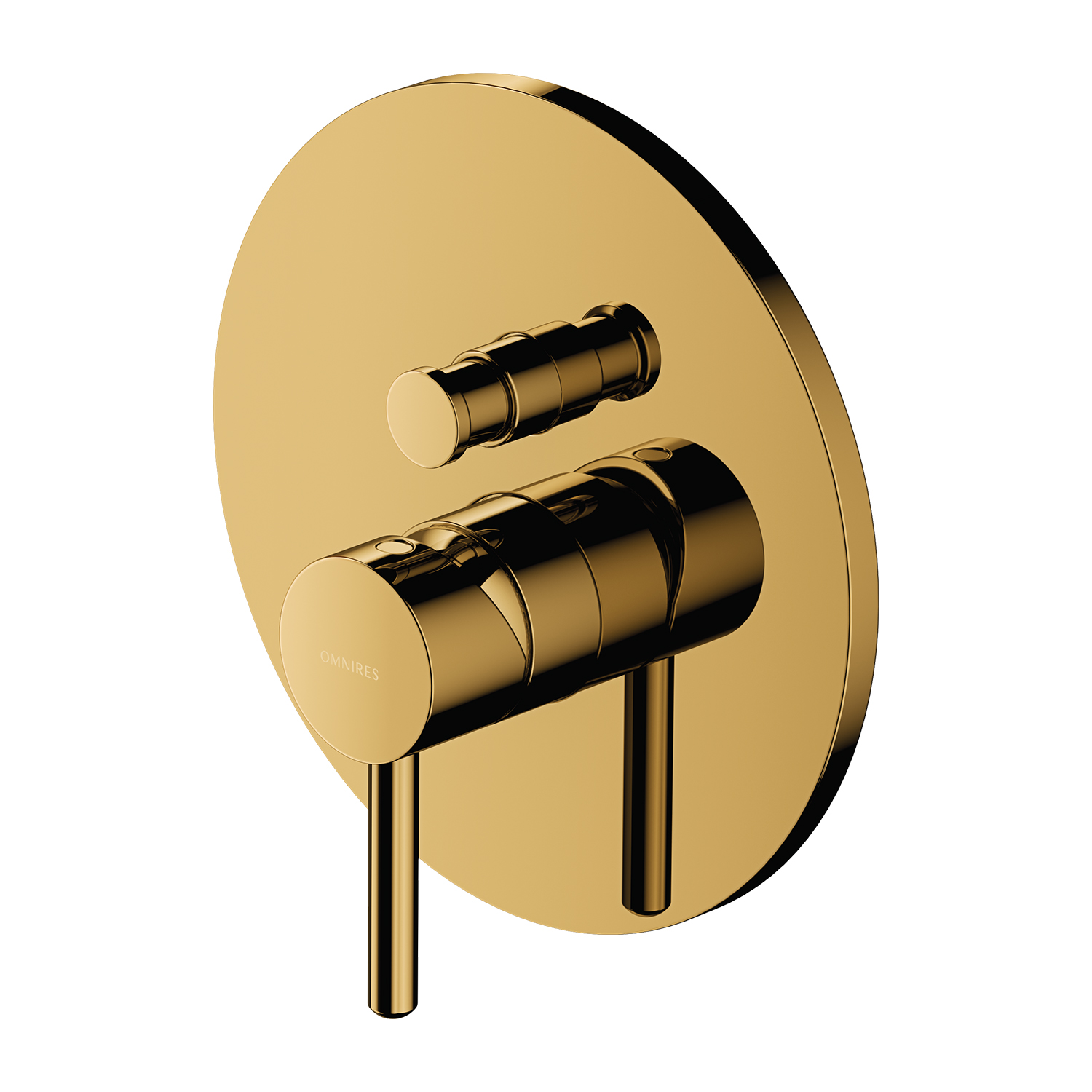 Omnires Y bad- en douchekraan inbouw gouden Y1235GL