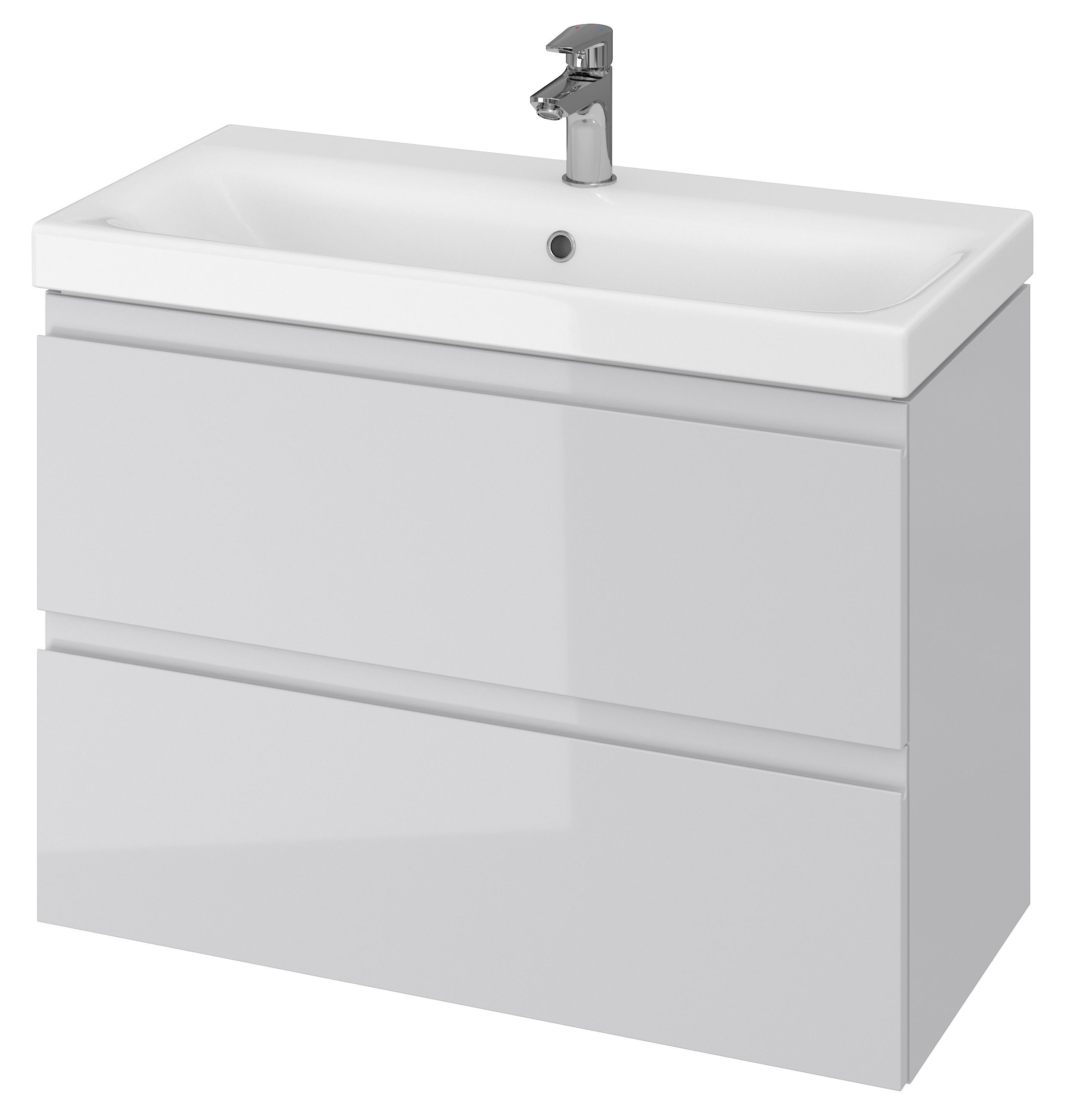 Cersanit Moduo kast 79.5x37.5x57 cm hangend onder de wastafel grijs S929-001