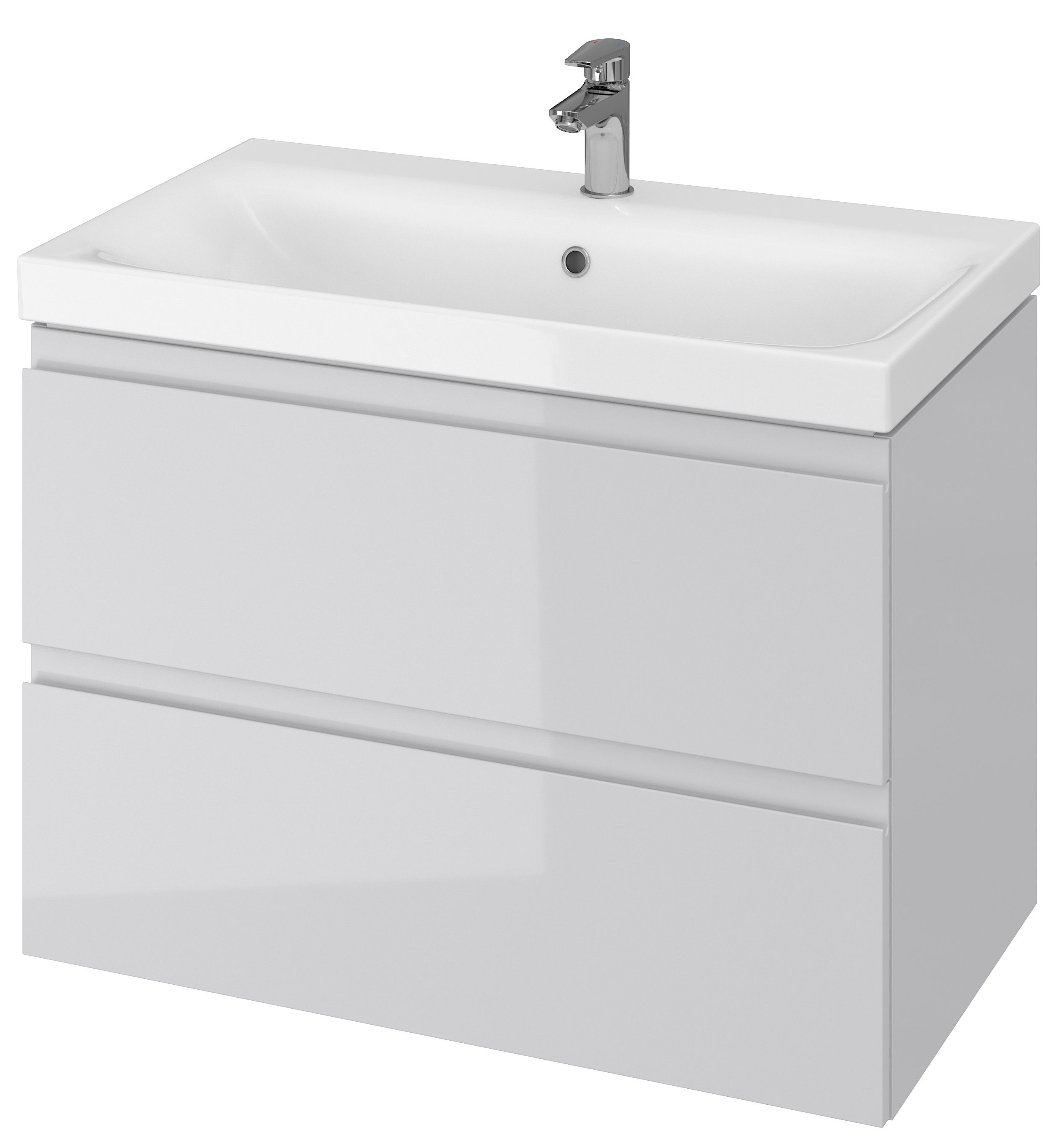 Cersanit Moduo kast 79.5x44.7x57 cm hangend onder de wastafel grijs S929-007