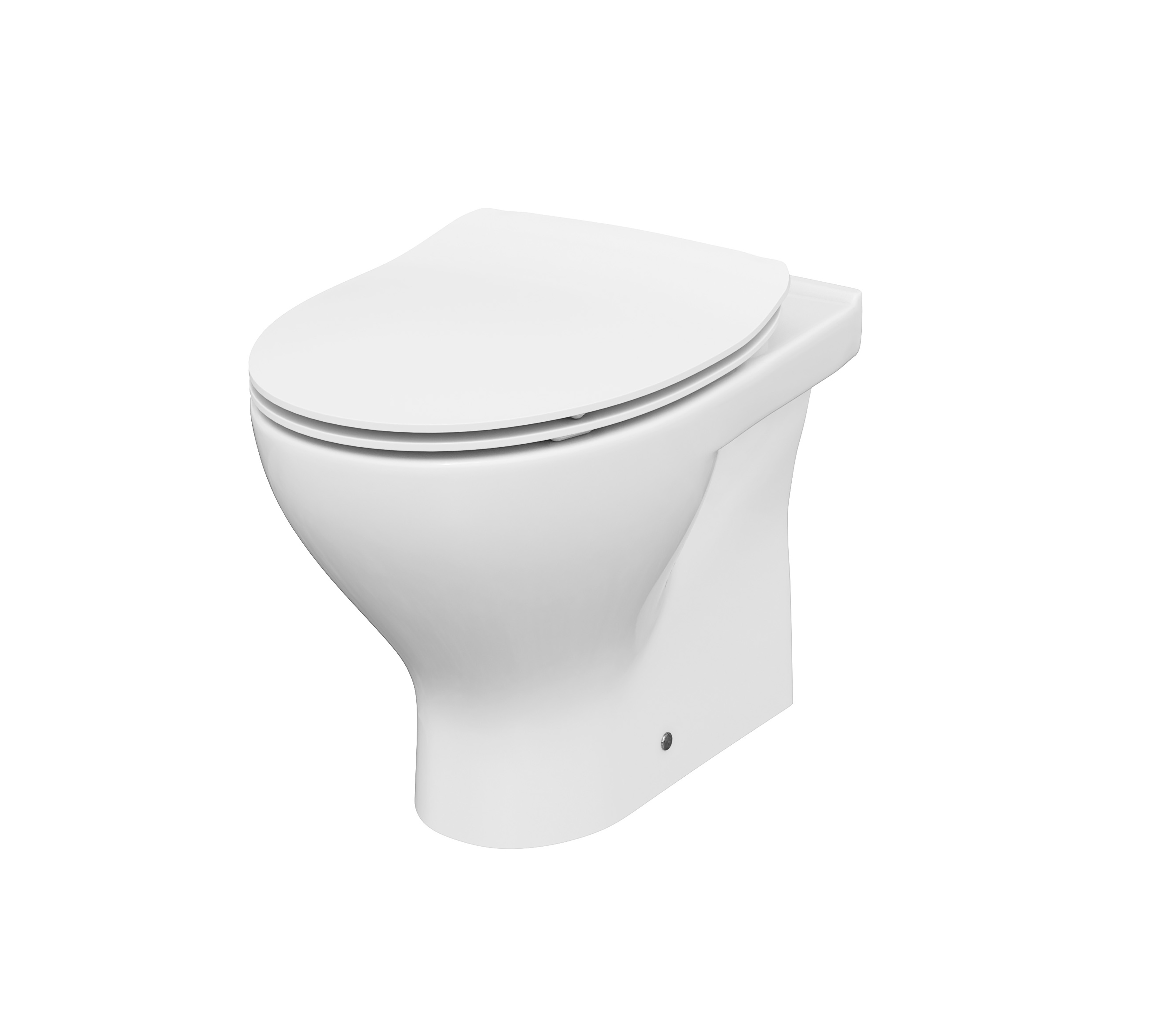 Cersanit Moduo toiletpot met softclose toiletbril staand zonder kraag wit S701-265