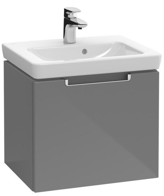 Villeroy & Boch Subway 2.0 kast 48.5x38x42 cm hangend onder de wastafel grijs A68510FP