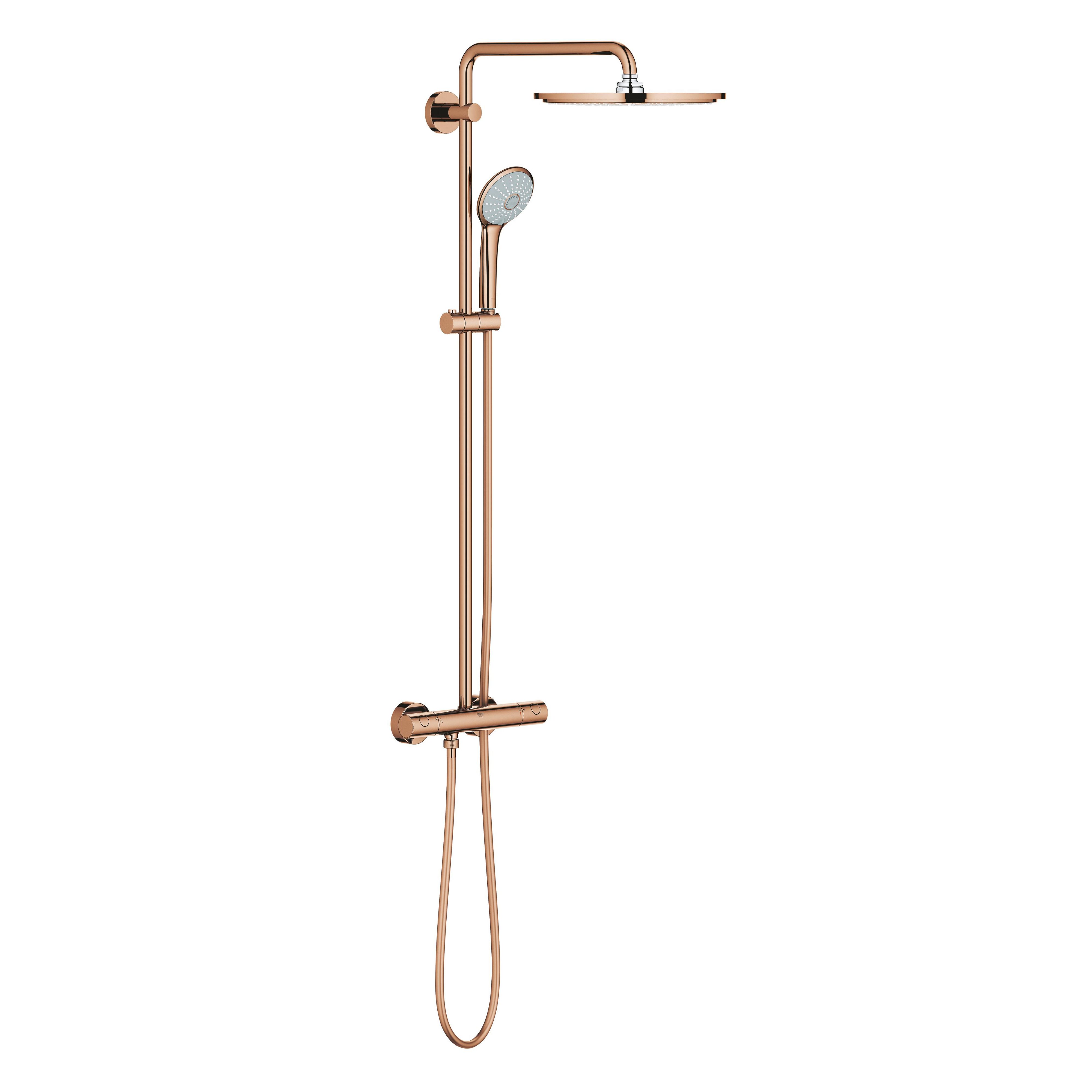 Grohe Euphoria doucheset wand met thermostaat met regendouche Warm Sunset 26075DA0
