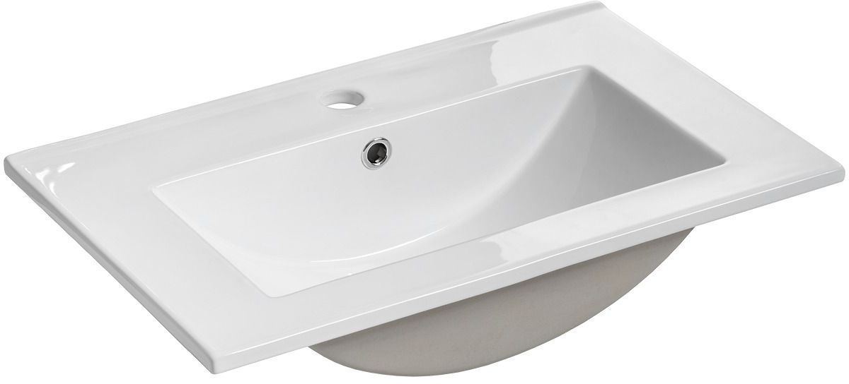 Comad wastafel 62x40 cm rechthoekig meubel wit glans UM-2060RB DANCE 60