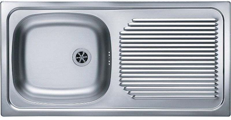 Alveus Basic stalen spoelbak 86x44 cm 1009181