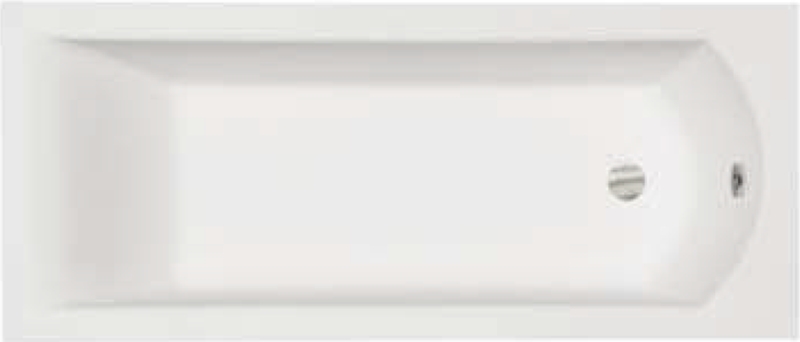 Besco Shea Slim rechthoekige badkuip slim 159.5x70 cm wit #WAS-160-SL