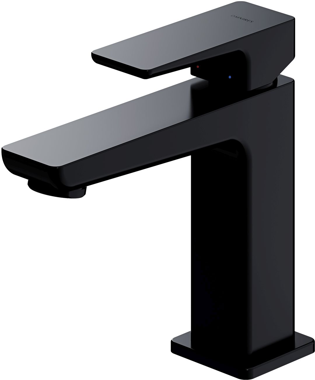 Omnires Parma wastafelkraan staand zwart PM7410BL