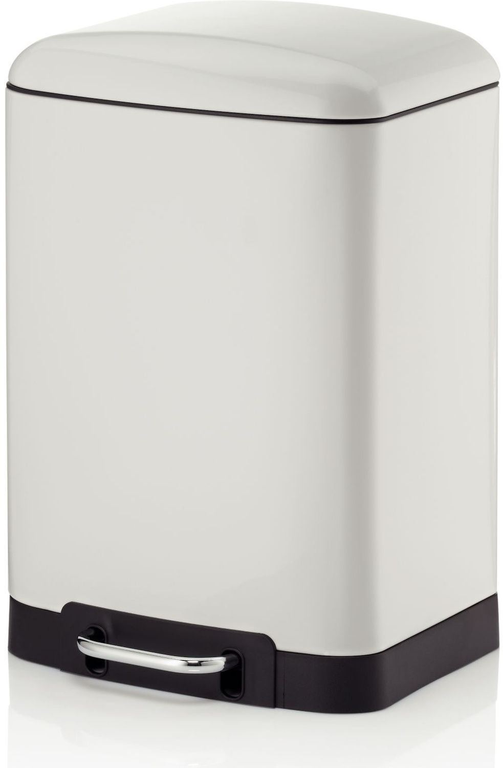 Kela Davino prullenbak 12 l wit-zwart 10904