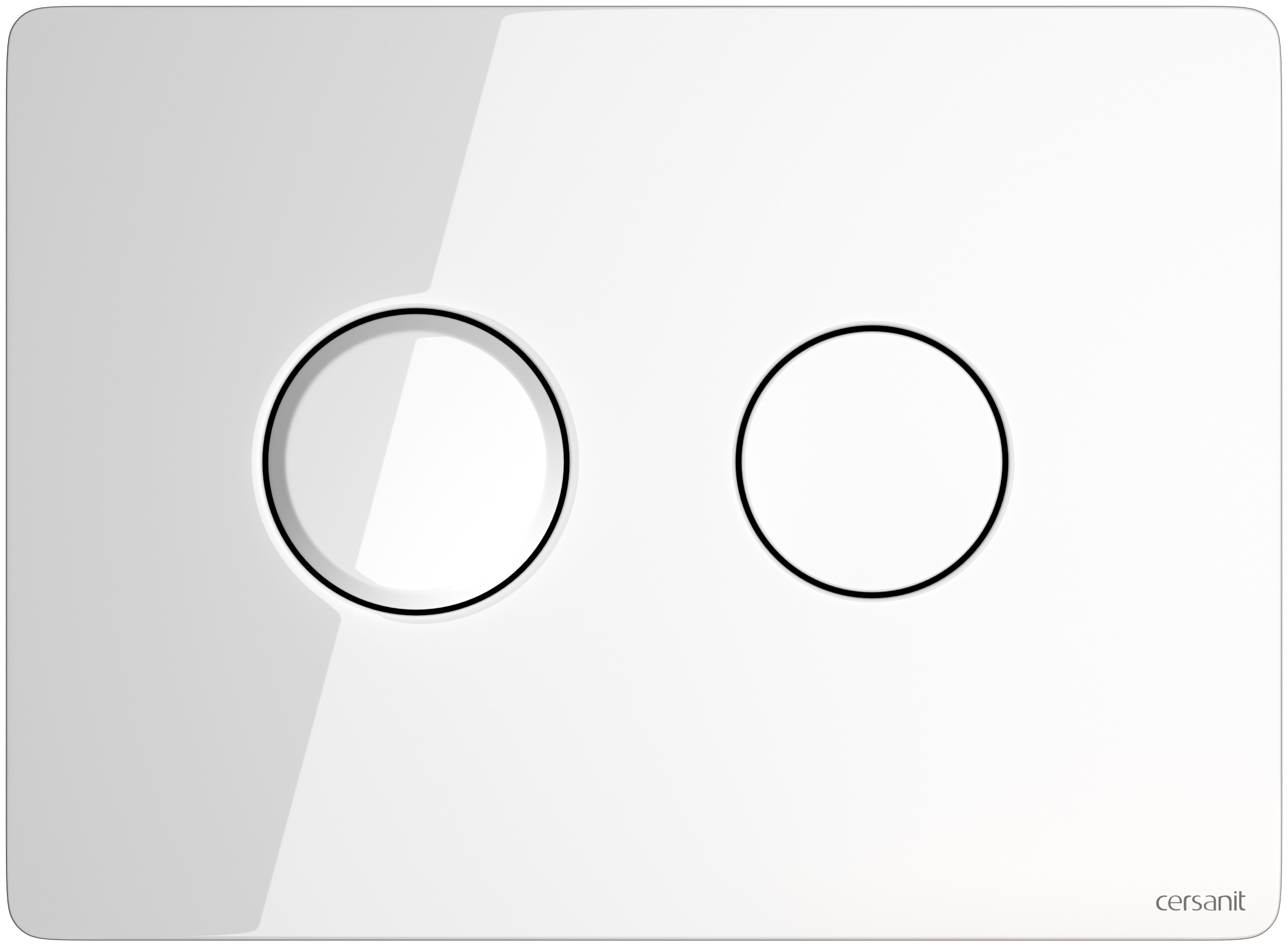 Cersanit Accento Circle spoelknop voor het toilet wit S97-055