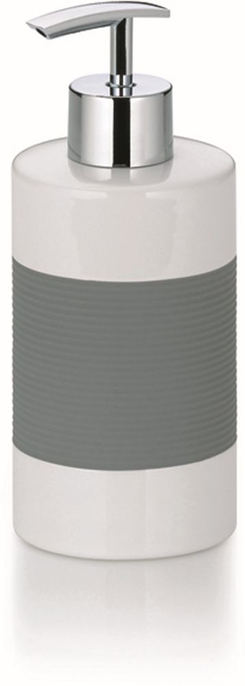 Kela Laletta zeepdispenser 350 ml keramiek-wit-grijs 22437