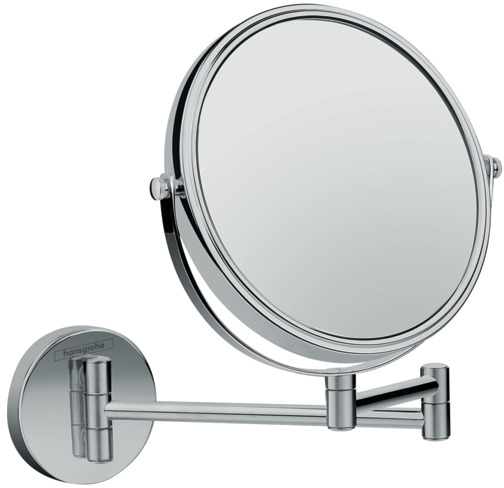 Hansgrohe make-upspiegel 24.8x24.8 cm rond chroom 73561000