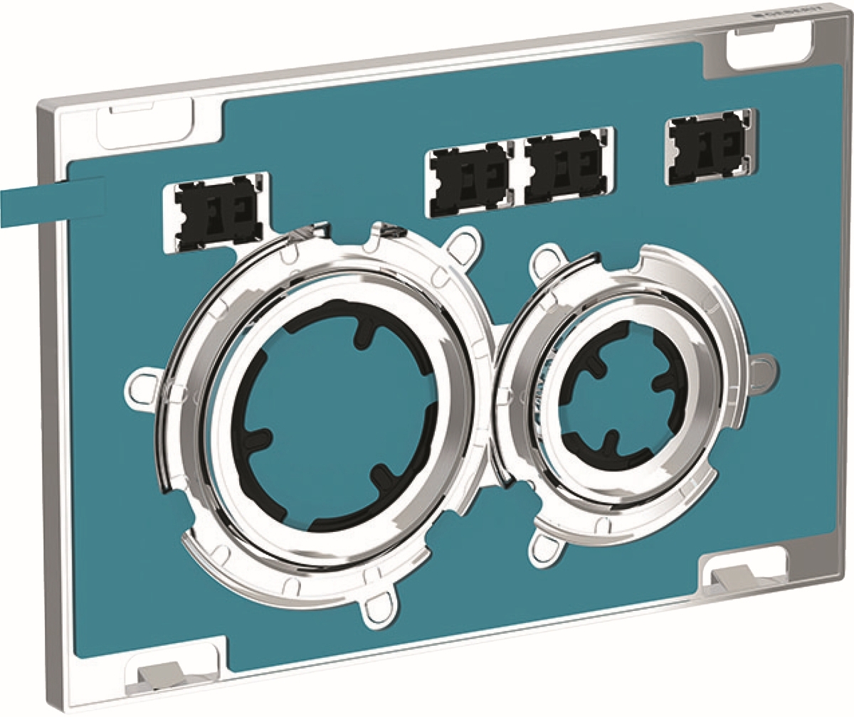 Geberit Sigma50 spoelknop voor het toilet glanzende chroom 115.884.00.1