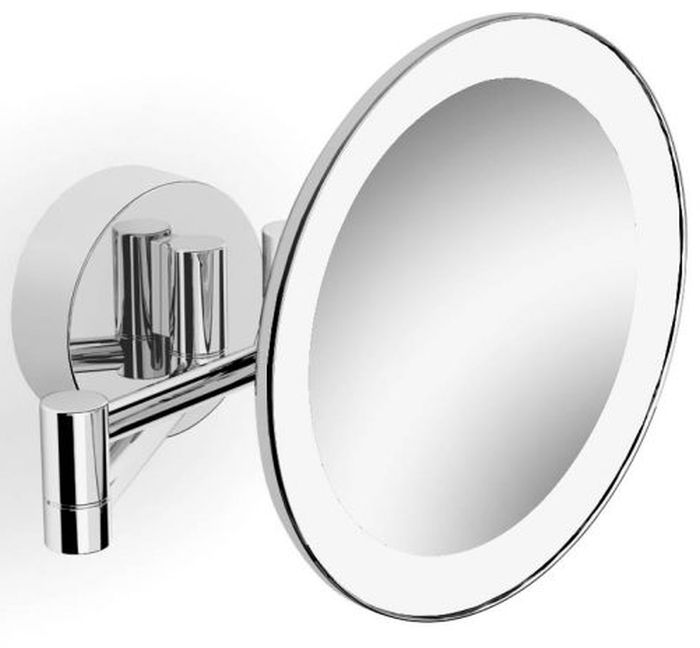 Stella make-upspiegel 22x20 cm rond met verlichting chroom 22.00230