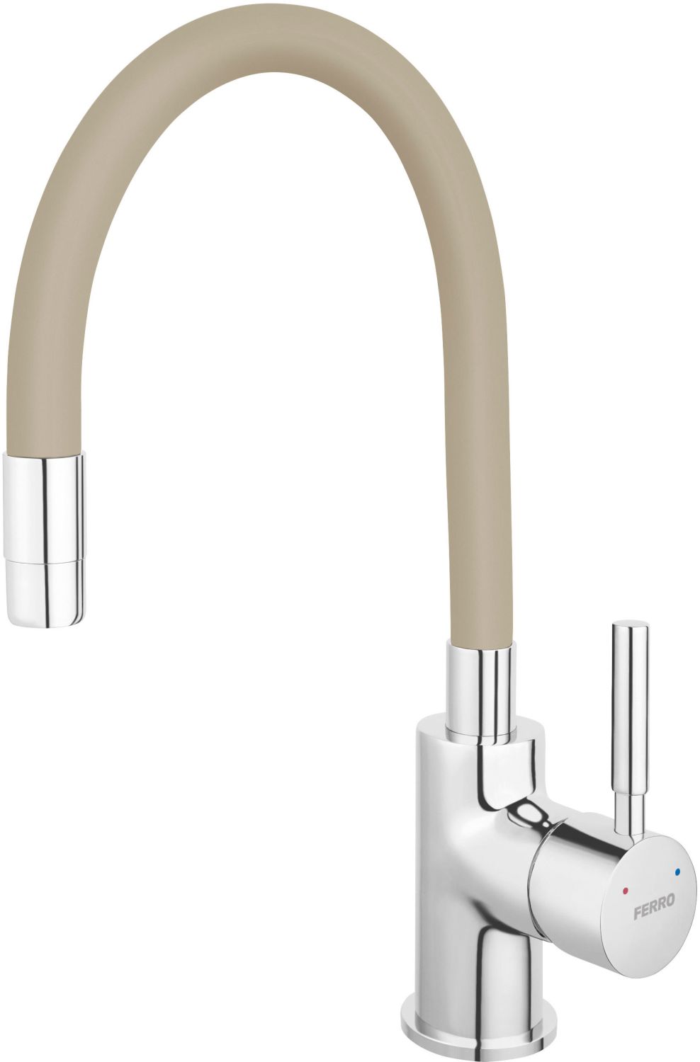 Ferro Zumba keukenkraan staand chroom-beige BZA4P