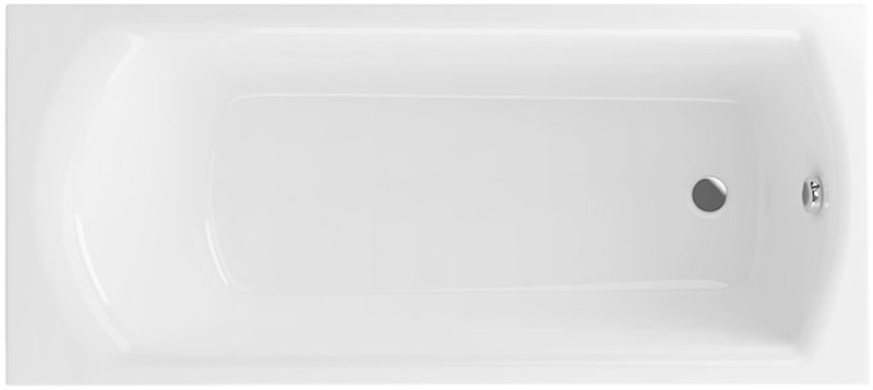 Excellent Lamia Slim rechthoekig bad 160x75 cm wit WAEX.LAM16WHS