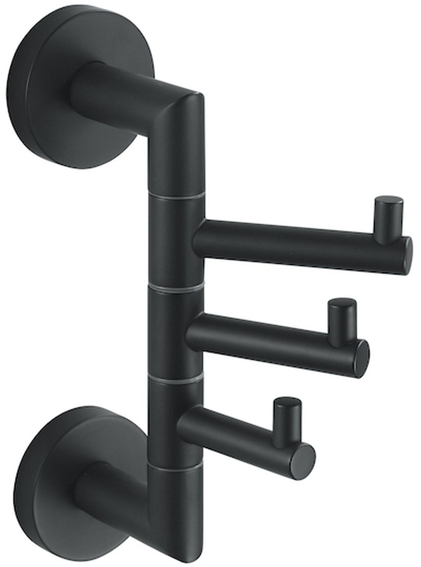 Stella Classic handdoekhanger zwart 07.330-B