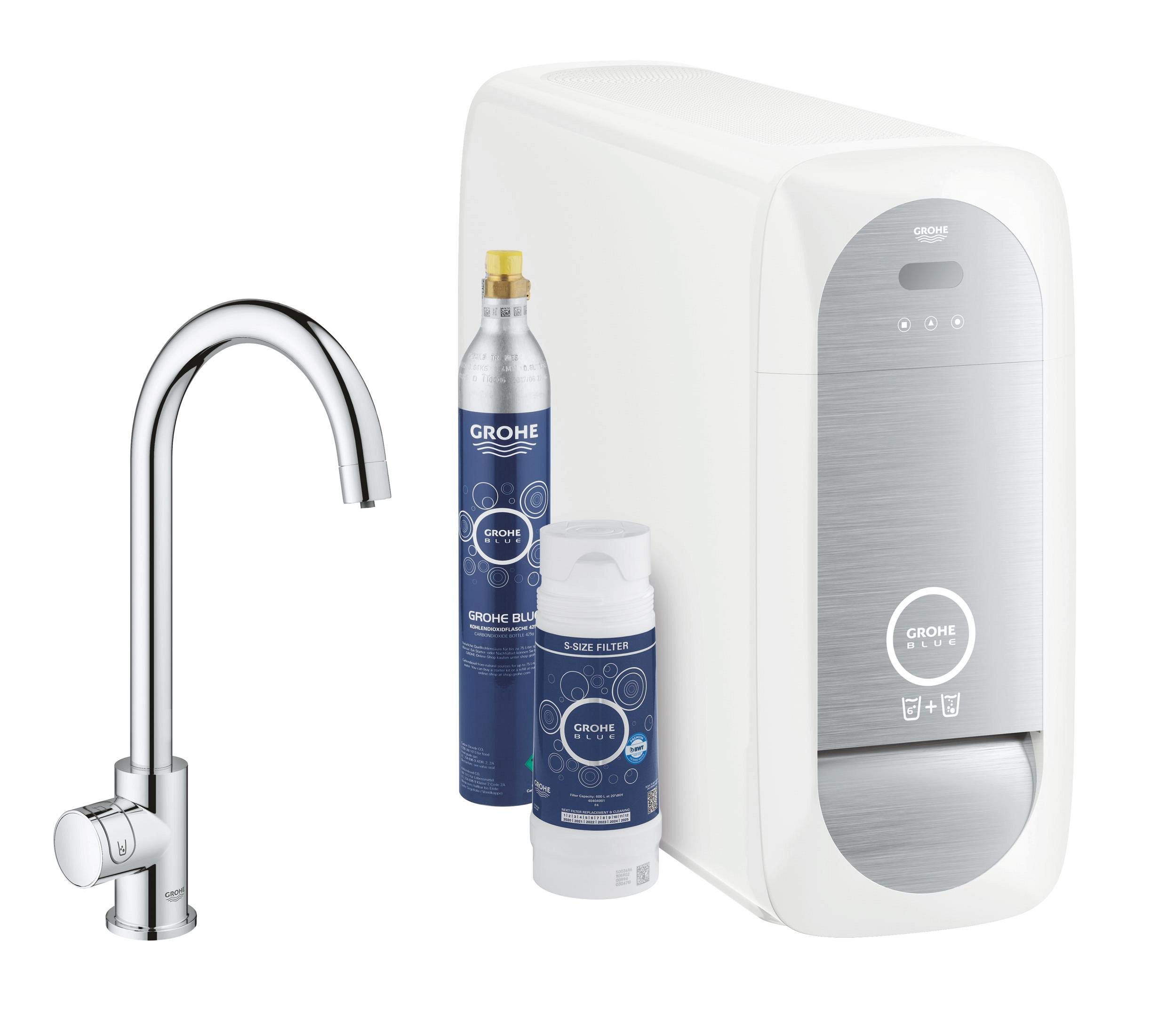 Grohe Blue keukenafsluiter staand chroom 31498001