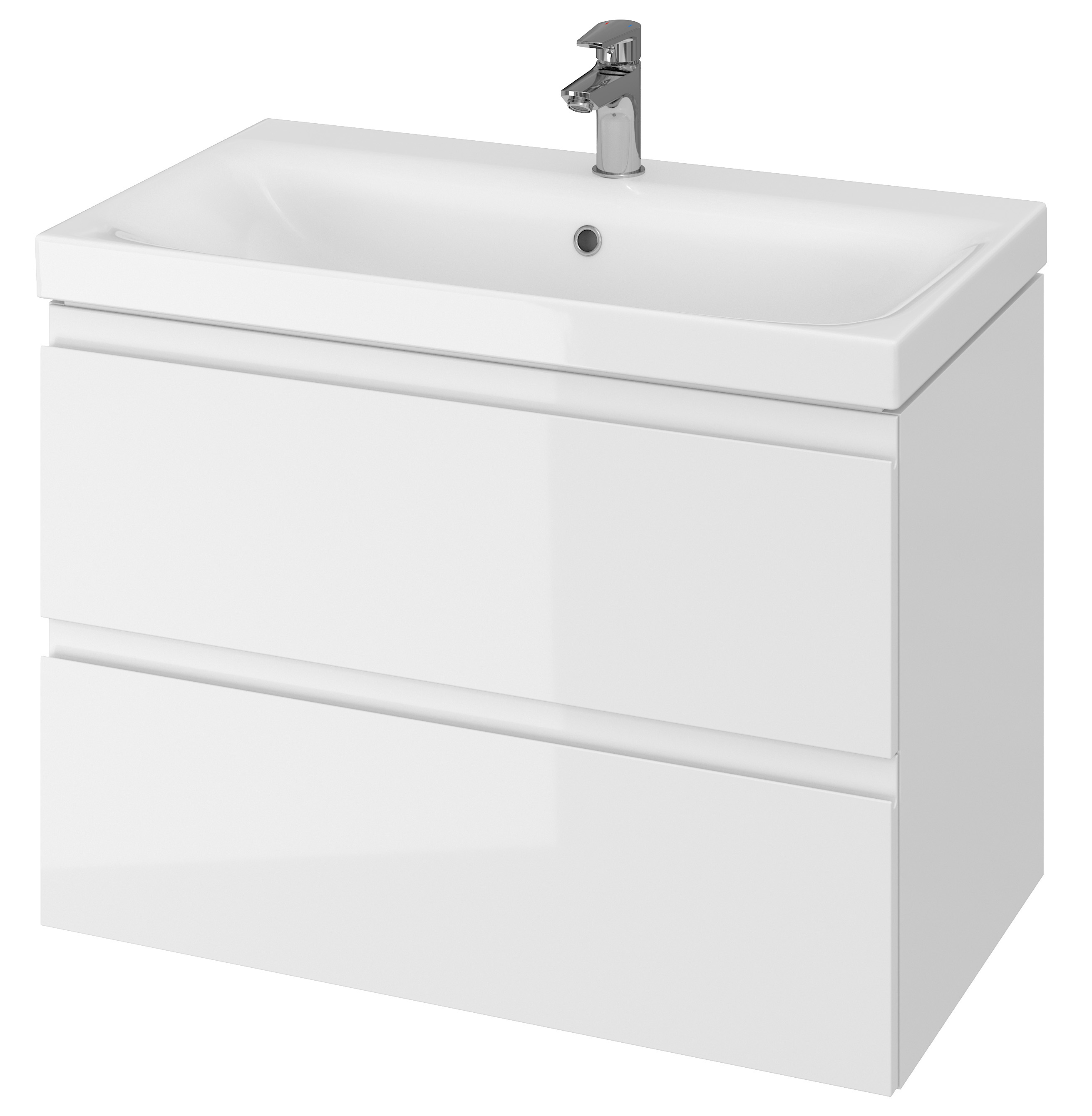 Cersanit Moduo wastafel met kast 80 cm wit S801-221-DSM
