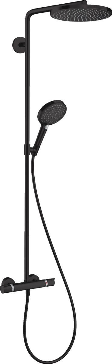 Hansgrohe Raindance doucheset wand met thermostaat zwart 27633670