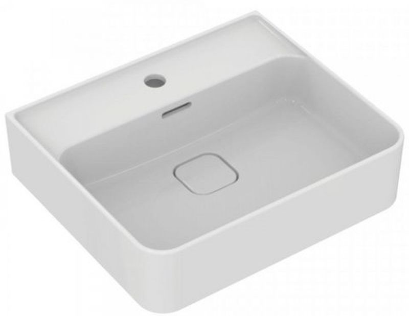 Ideal Standard Strada II wastafel 50x43 cm rechthoekig klassiek-opbouw wit glans T364301