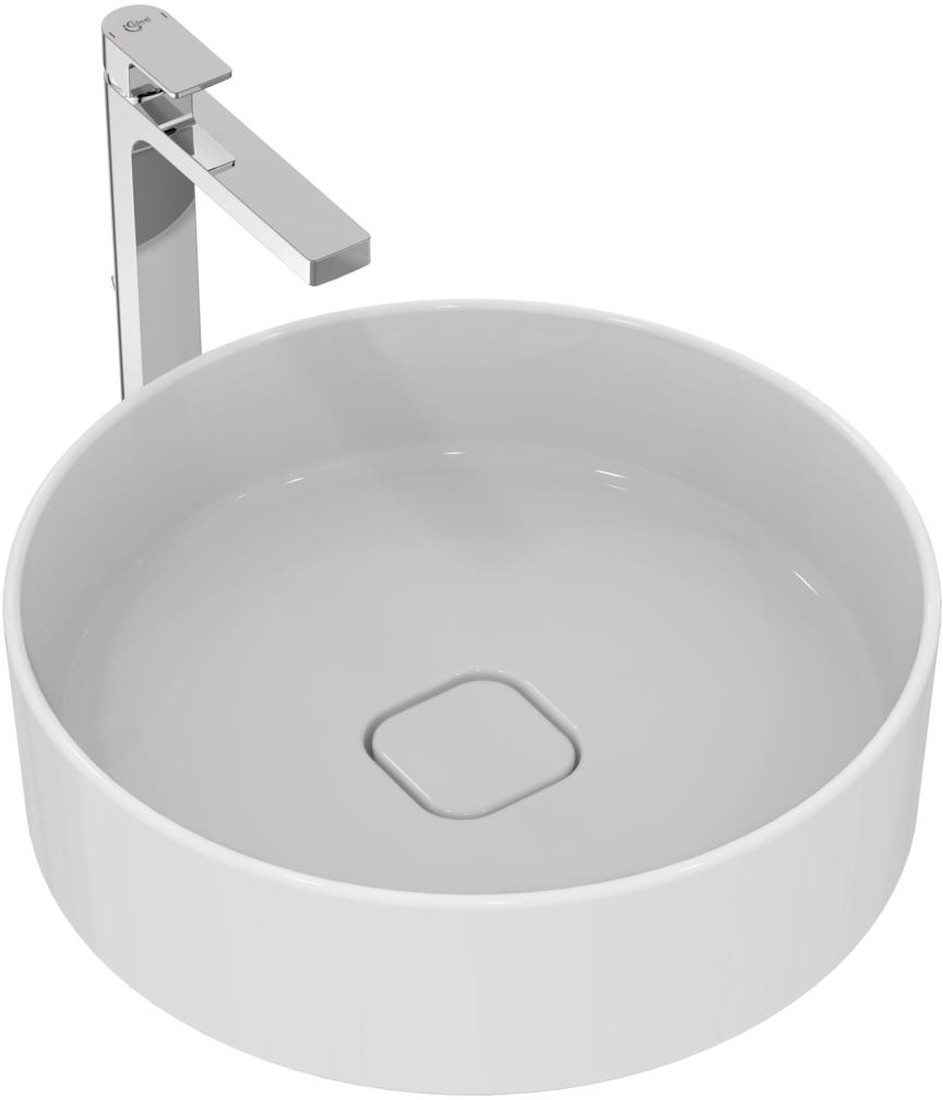 Ideal Standard Strada II wastafel 45x45 cm rond opbouw wit glans T295901