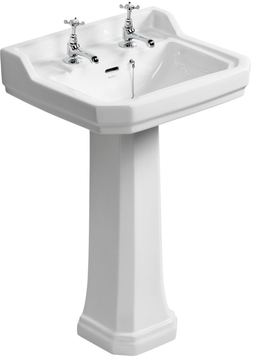 Ideal Standard Waverley wastafel 56x45.5 cm rechthoekig klassiek wit glans U470101
