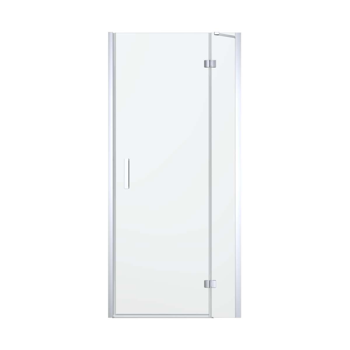 Oltens Disa douchedeur 120 cm kantelbaar chroom glans/helder glas 21206100