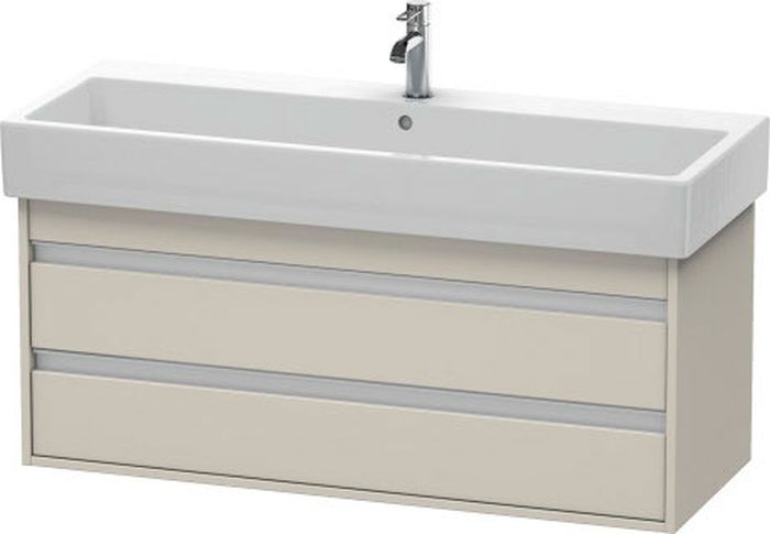 Duravit Ketho kast 115x44x48 cm hangend onder de wastafel grijs-beige KT663909191
