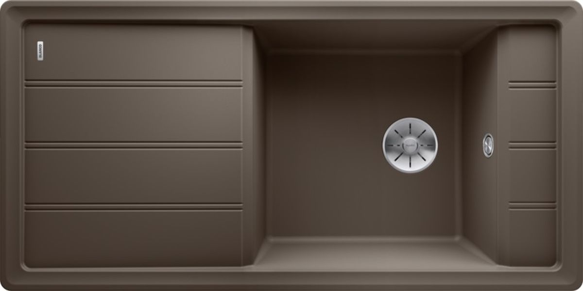 Blanco Faraon XL 6 S spoelbak van graniet 100x50 cm bruin 524812