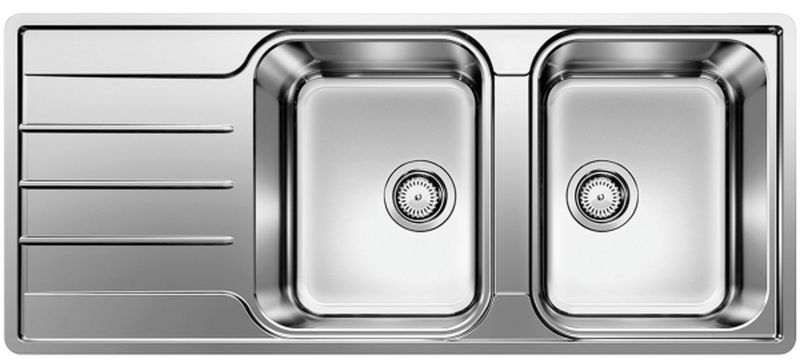 Blanco Lemis 8 S-IF stalen spoelbak 116x50 cm staal 523036