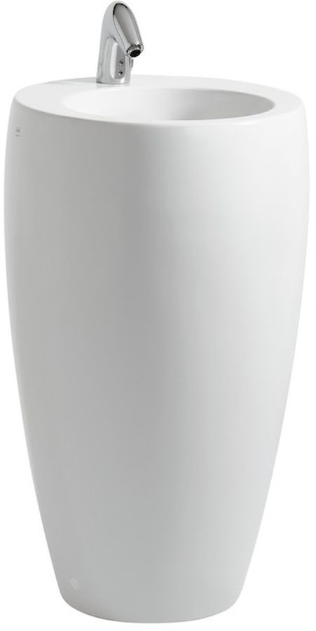 Laufen Alessi One wastafel 53x53 cm vrijstaand wit glans H8119724001041