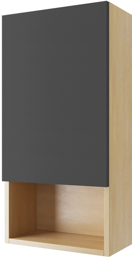 Excellent Tuto kast 40x21.8x80 cm hangend langs de zijkant grijs-eik MLEX.0105.400.BLGR