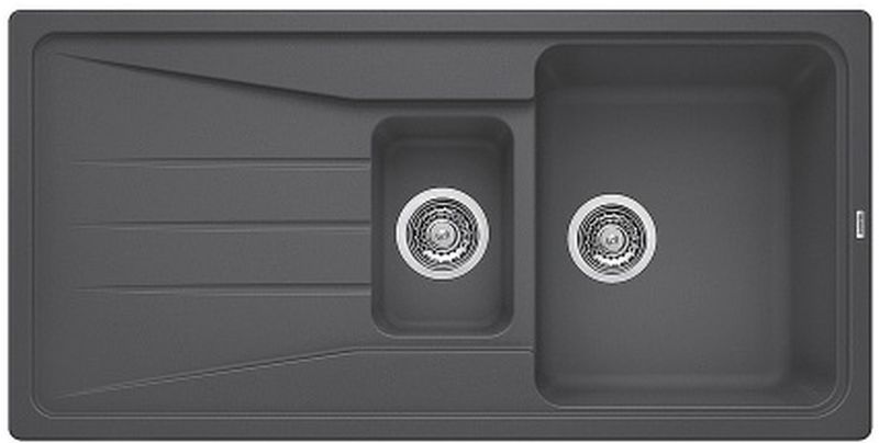 Blanco Sona 6 S spoelbak van graniet 100x50 cm grijs/grafiet/onyx 519853