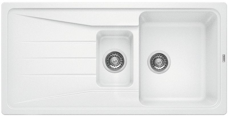 Blanco Sona 6 S spoelbak van graniet 100x50 cm wit 519855