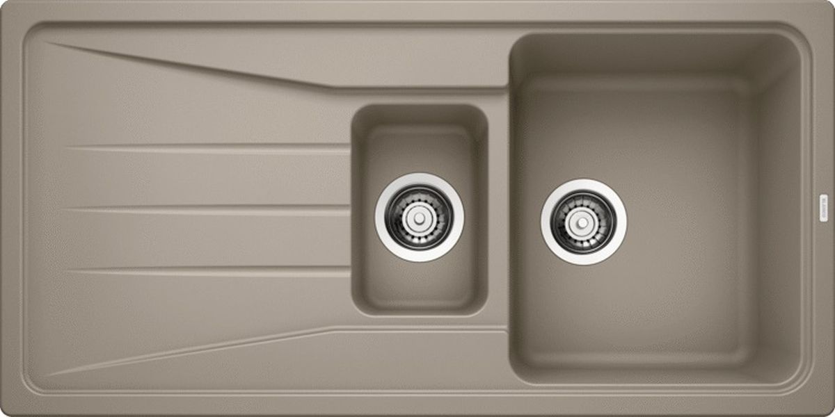 Blanco Sona 6 S spoelbak van graniet 100x50 cm bruin 519858