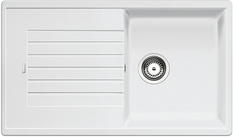 Blanco Zia 5 S spoelbak van graniet 86x50 cm wit 520515