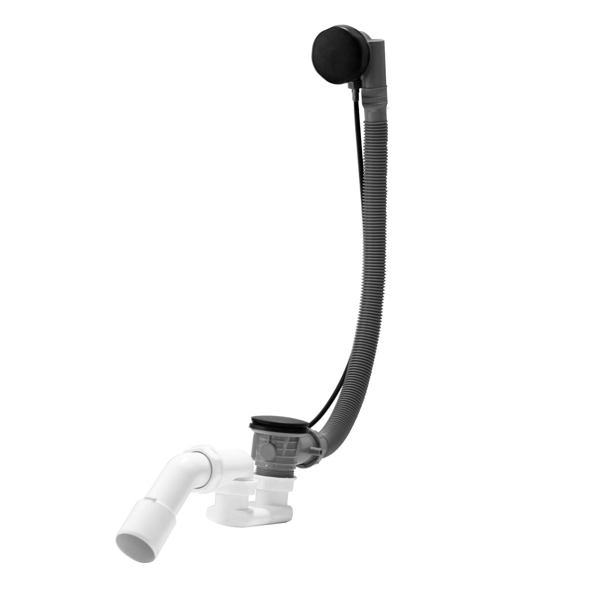 Oltens Oster badkuipsifon mat zwart 03001300