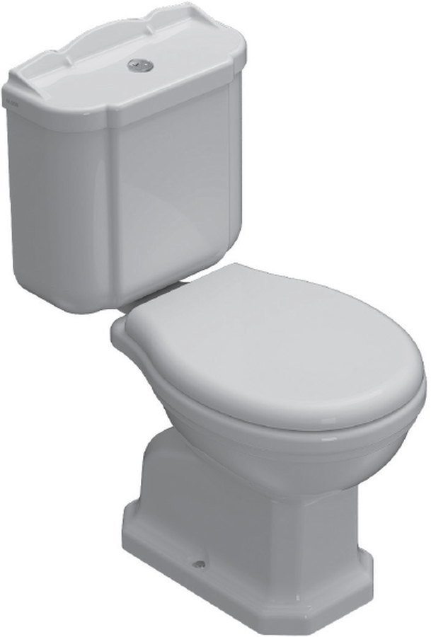 Globo Paestum toiletpot staand wit PA003.BI