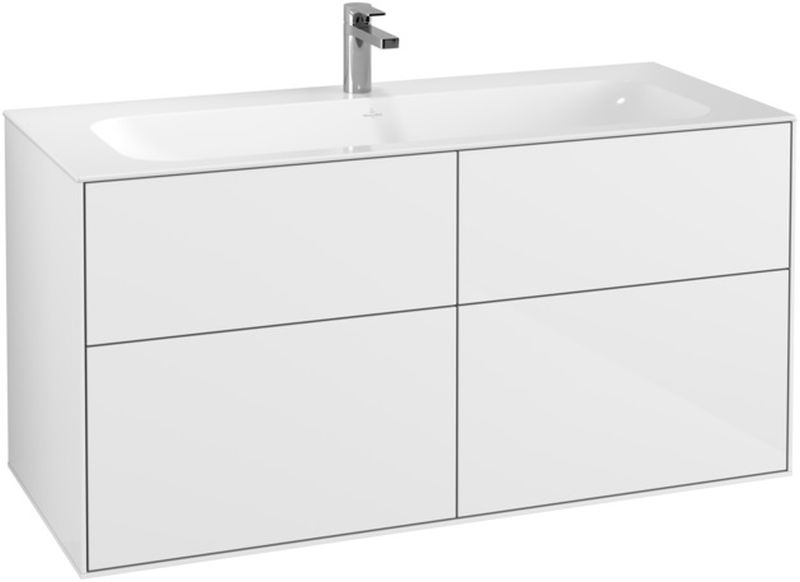 Villeroy & Boch Finion kast 119.6x49.8x59.1 cm hangend onder de wastafel wit F05000GF