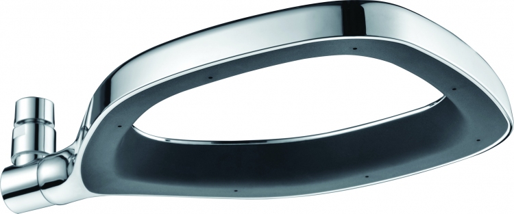 Blue Water regendouche 27.5x19.5 cm chroom-zwart BW-DCO.C.2820