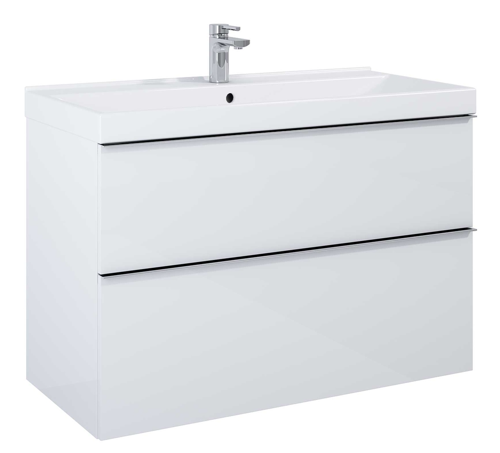 Elita Look kast 100x44.9x63.5 cm hangend onder de wastafel wit RE011000028060