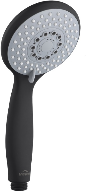 Invena Dark douchekop zwart AS-44-004