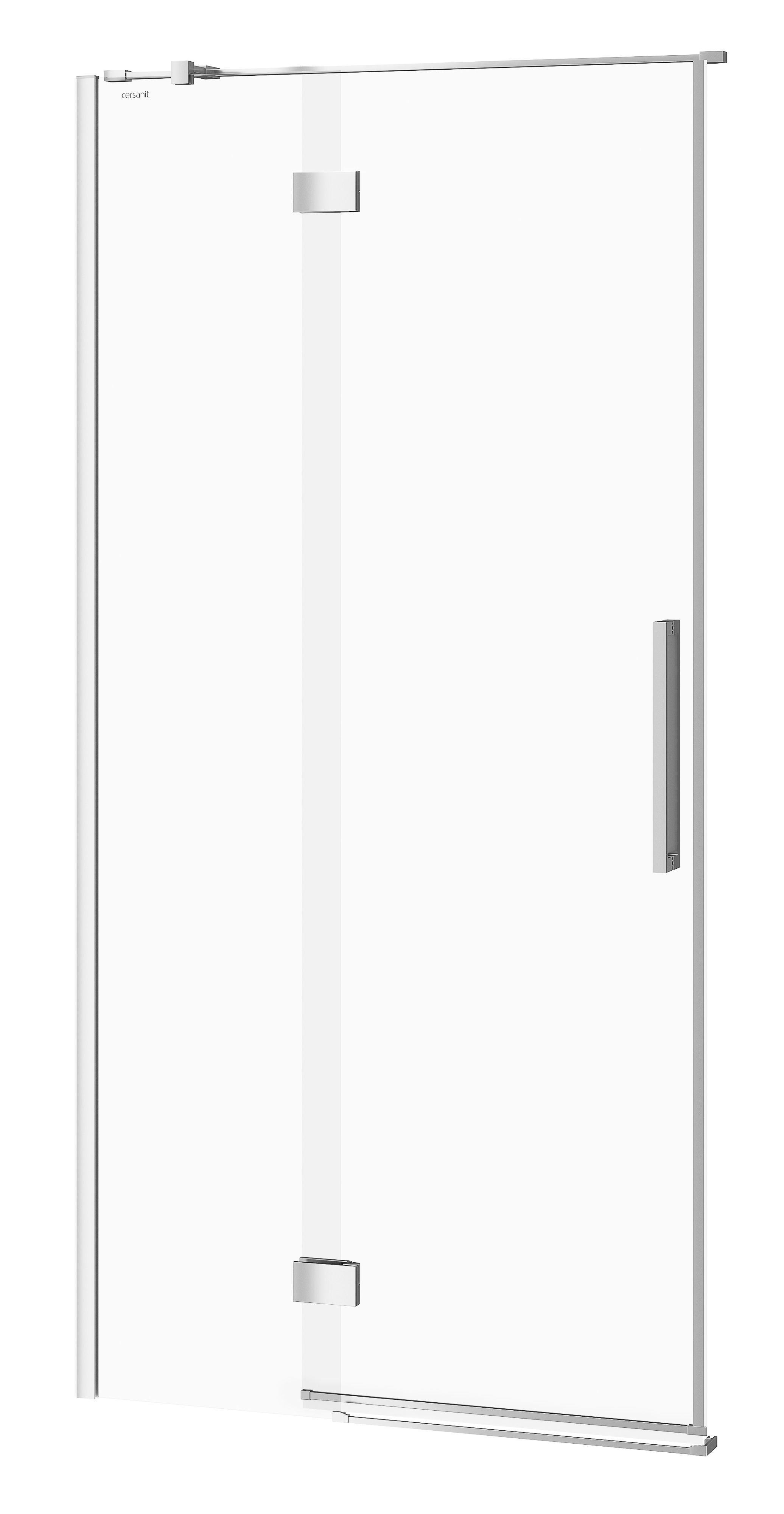 Cersanit Crea douchedeur 100 cm kantelbaar chroom glans/helder glas S159-001