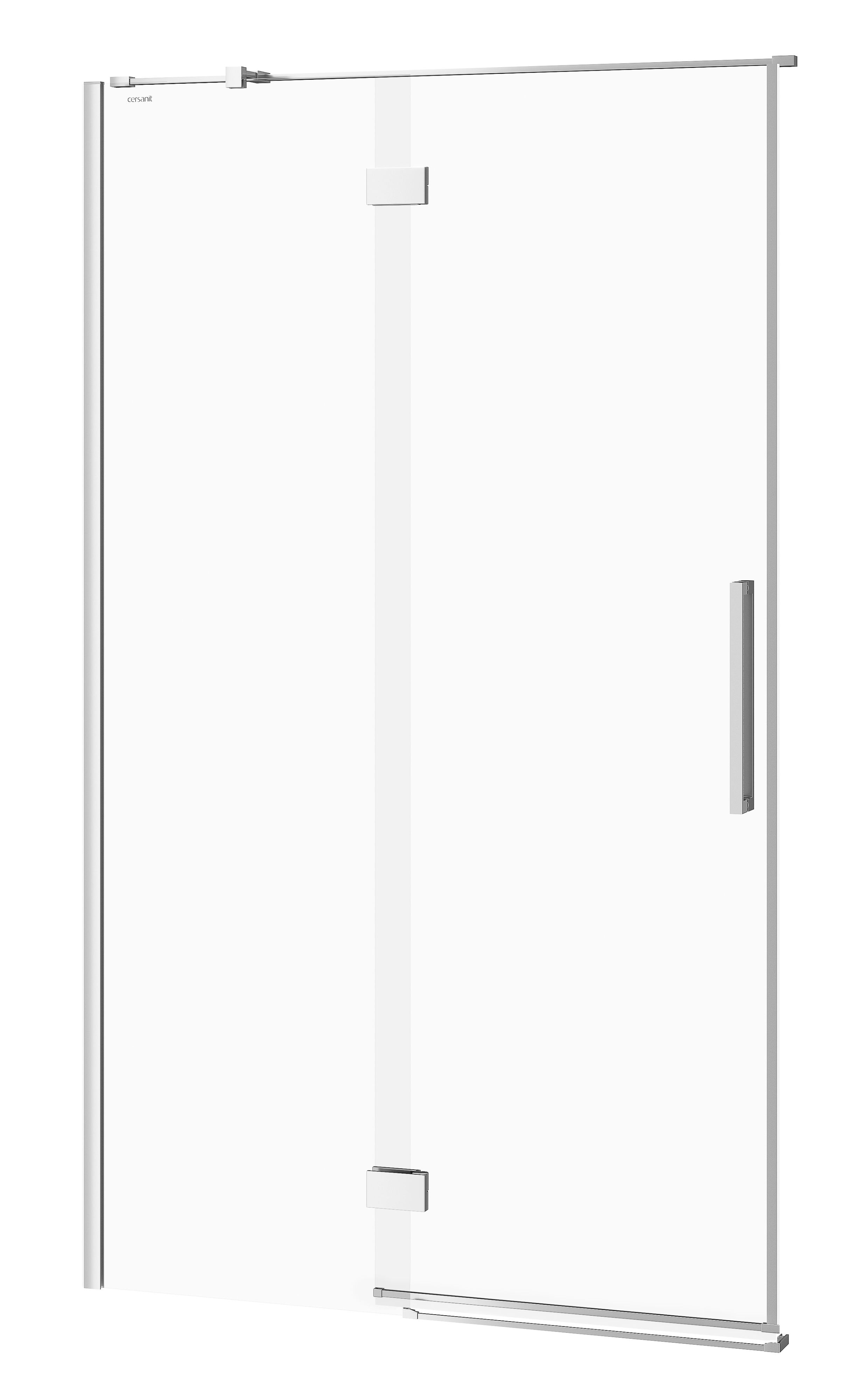 Cersanit Crea douchedeur 120 cm kantelbaar chroom glans/helder glas S159-003