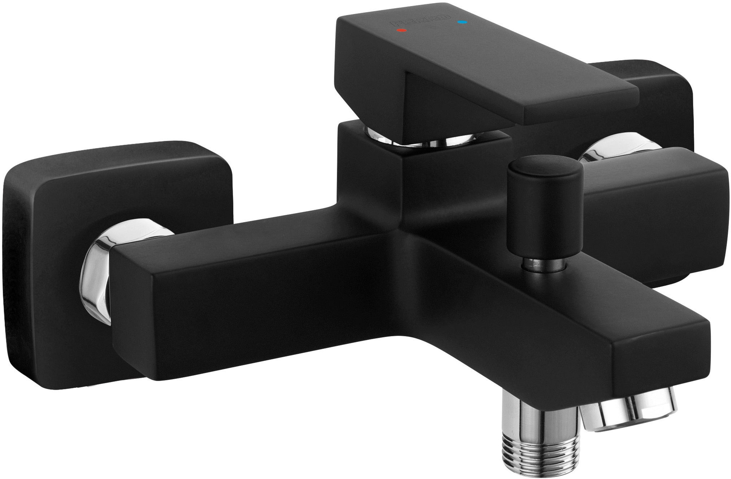 Ferro Zicco Black bad- en douchekraan wand zwart BZI1BL