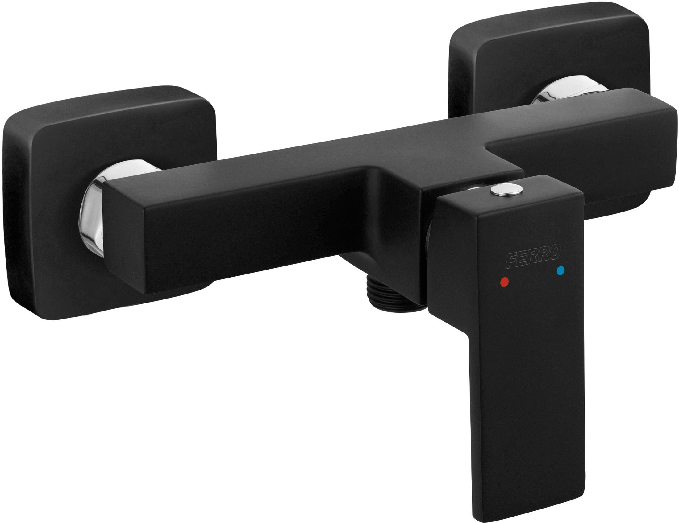 Ferro Zicco Black douchekraan wand zwart BZI7BL