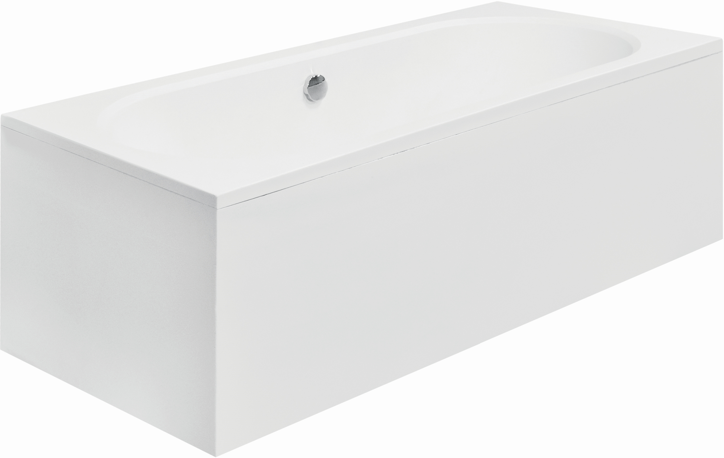 Set rechthoekig bad Besco Vitae #WAV-180-PK, badkuipbehuizing Besco Vitae #OAV-180-PK